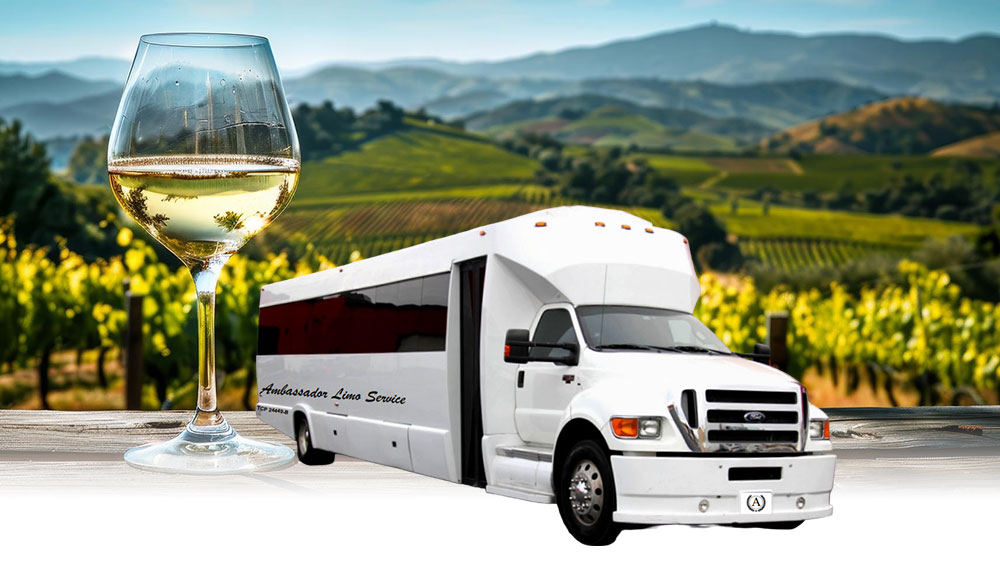 tracy wine tour party bus rental