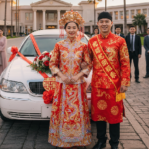 Chinese wedding limo rental