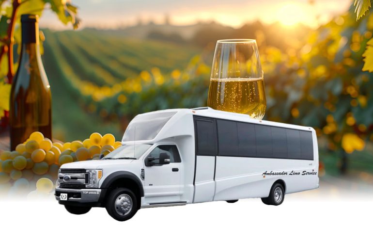 wine tour party bus rental