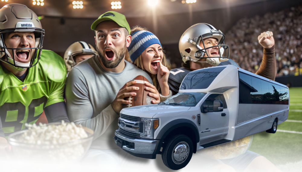 super bowl party bus
