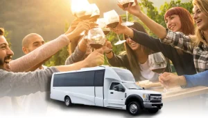 wine tour party bus rental service