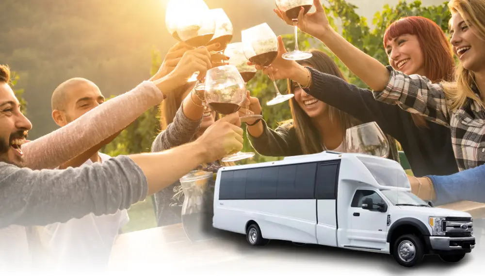 wine tour party bus rental service