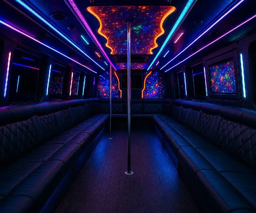 40 pax party bus rental bay area