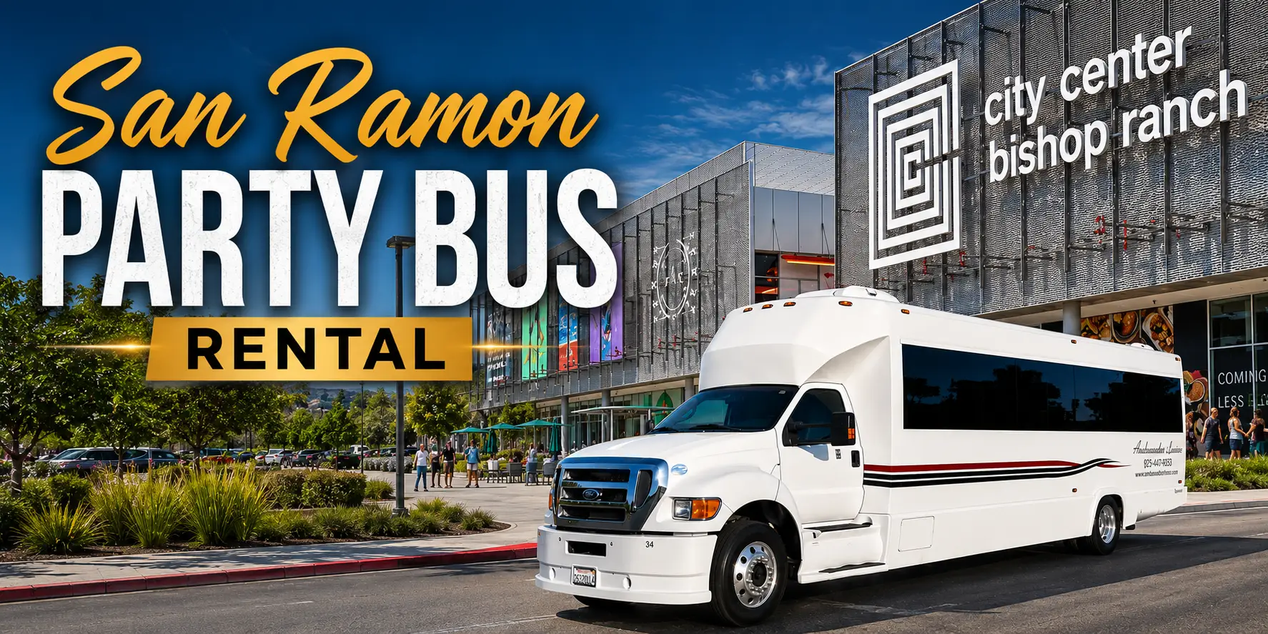 San Ramon Party Bus Rental | Luxury Group Travel & Fun