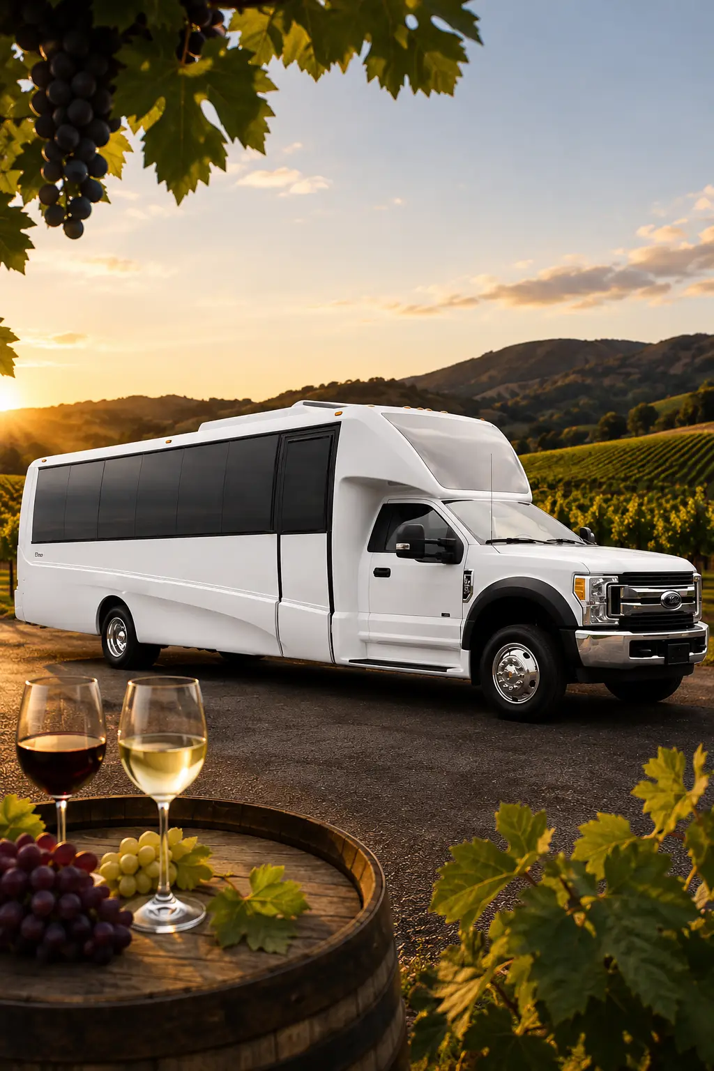 Sonoma County wine country limo tour route