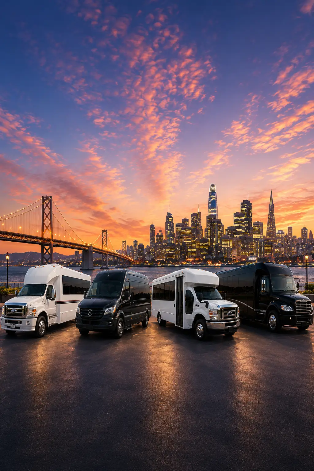 Ambassador Limo Service luxury fleet in the Bay Area
