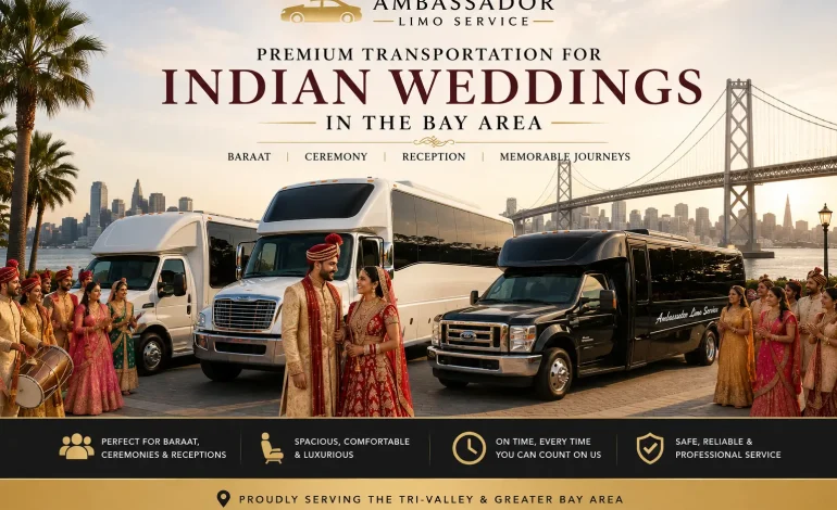 Indian wedding limo service in bay area