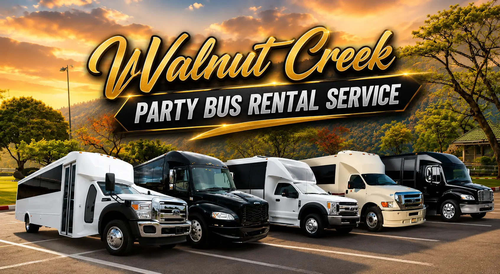 walnut creek party bus rental service