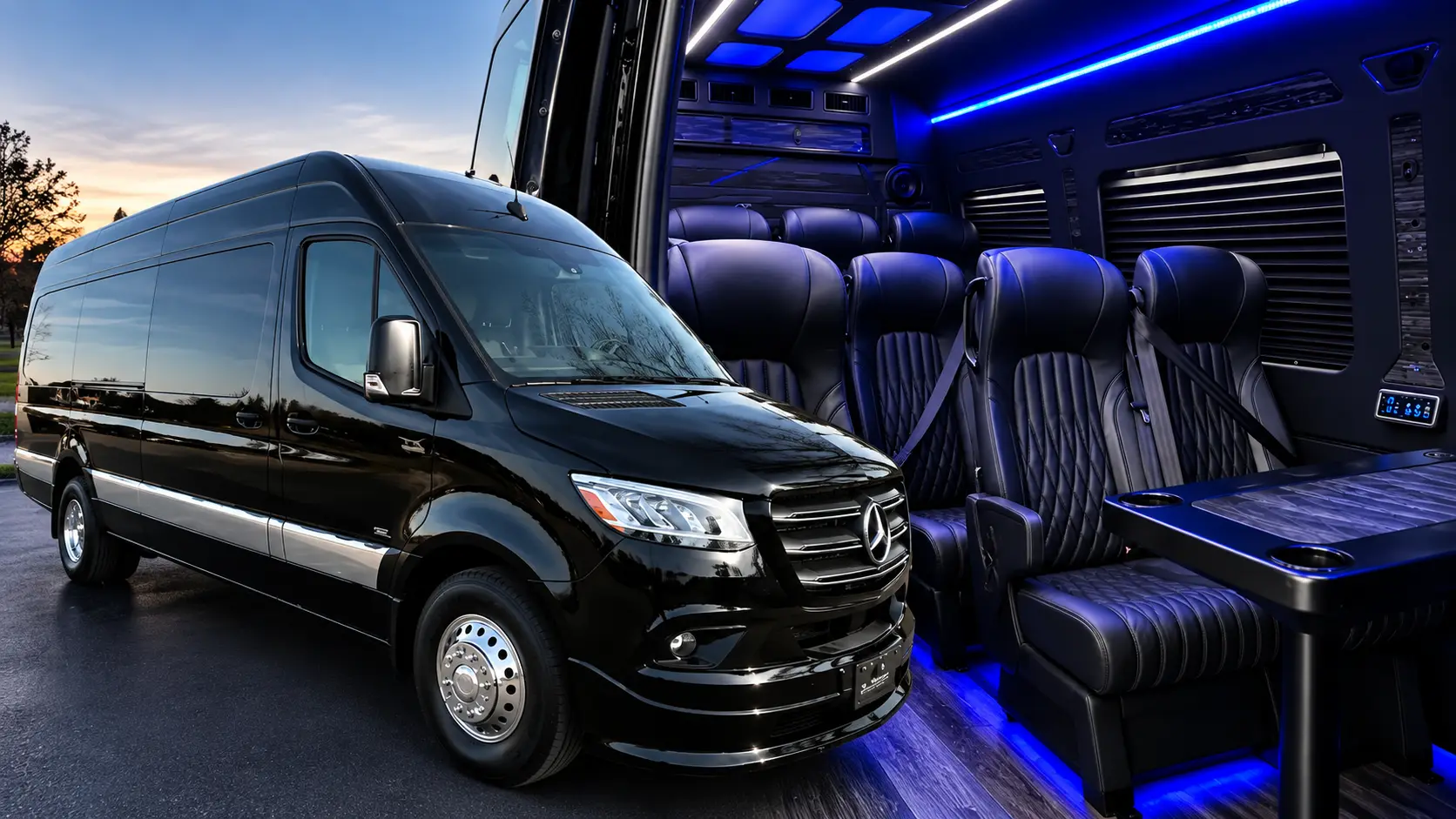 Mercedes Sprinter van for SFO airport transfer San Francisco